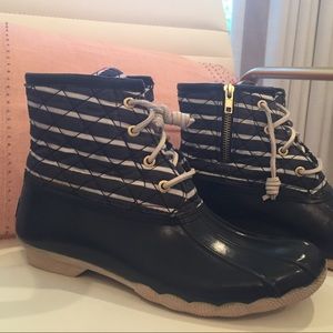 Sperry Top Sider Navy Rain Boots
